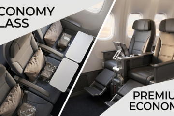 Comparison between budget and premium airlines in India showing differences in cost, comfort, and services